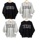 Sudadera con Capucha Camo con Nombre del Estado, Camiseta Universitaria con Nombre del Estado, Hoodie Varsity Camuflaje del Estado 1 small thumbnail