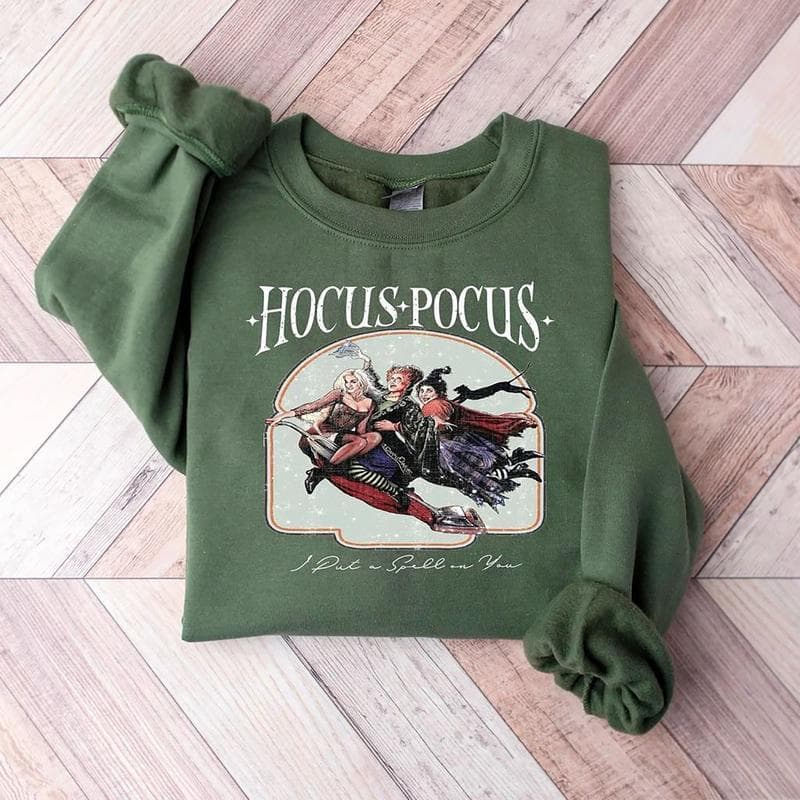 Hocus Pocus Vintage Sweatshirt,Hocus Pocus Tee, halloween shirt, shirt halloween, halloween town sweatshirt, halloweentown sweatshirt, disney halloween shirts, hocus pocus merch