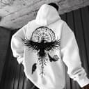 Oversized Totem Print Hoodie 1 small thumbnail