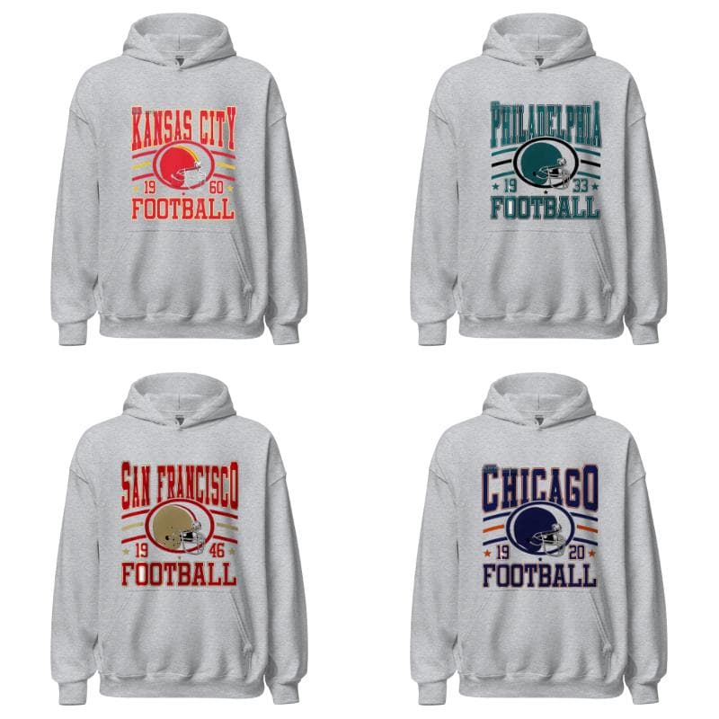 Vintage Football Team Hoodie,NFL Tee, San Francisco 49ers Tee, Dallas Cowboys Tee, Detroit Lions Tee, Kansas City Chiefs Tee, Tampa Bay Buccaneers Tee, Arizona Cardinals Tee