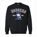 Sudadera 1958 Dodgerss K!tty, Crewneck Azul y Camiseta Vintage Béisbol Fan 1 small thumbnail
