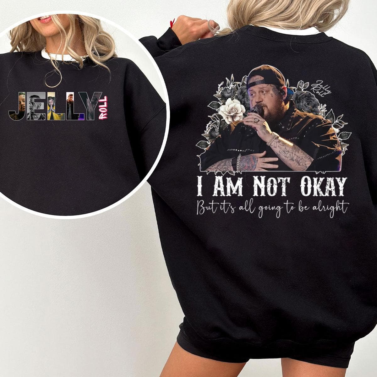 2-Sided Jellyy Rolll T-Shirt, Hoodie & Sweatshirt, Unisex Polyester, Comfort Colors – image 1, Jellyy Rolll Tee, Jellyy Rolll Merch, Jellyy Rolll Shirt, Jellyy Rolll Sweatshirt, Jellyy Rolll Hoodie, Jellyy Rolll Clothes