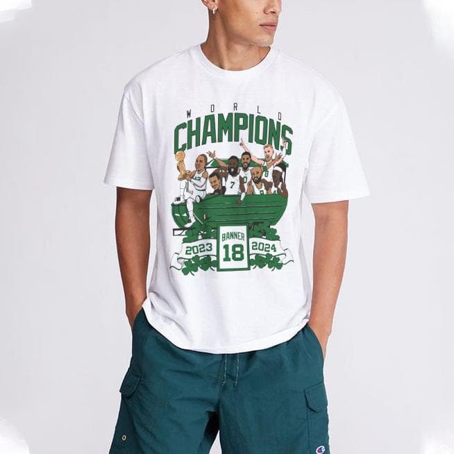 Camiseta, Sudadera con Capucha y Sudadera de Campeones Celtics 2024 - Regalo Cartoon Banner 18 – image 2, Boston Celtics Tee, Boston Celtics Merch, Boston Celtics Shirt, Boston Celtics Sweatshirt, Boston Celtics Hoodie, Boston Celtics Clothes