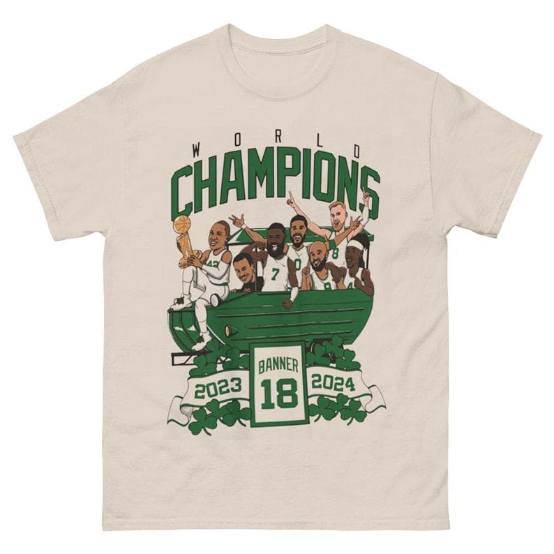 Camiseta, Sudadera con Capucha y Sudadera de Campeones Celtics 2024 - Regalo Cartoon Banner 18 – image 4, Boston Celtics Tee, Boston Celtics Merch, Boston Celtics Shirt, Boston Celtics Sweatshirt, Boston Celtics Hoodie, Boston Celtics Clothes