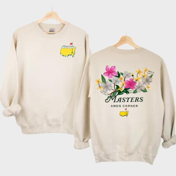 2025 Masters Augusta Amen Corner Floral & Champions History Golf Apparel – image 1, Masters Augusta Tee, Masters Augusta Merch, Masters Augusta Shirt, Masters Augusta Sweatshirt, Masters Augusta Hoodie, Masters Augusta Clothes