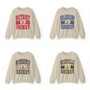 Sudadera Vintage de Todos los Equipos de Hockey Estilo 90s, Jersey Retro, Regalo para Fans 1 small thumbnail