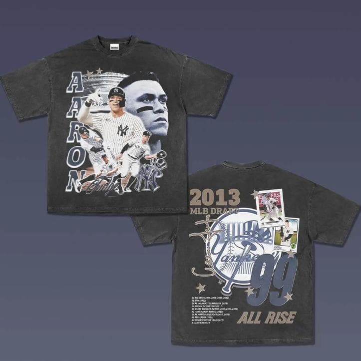 Aaron Judge 1.5 Camiseta Béisbol Cuello Redondo Retro Algodón Unisex New York – image 1, Aaron Judge Tee, Aaron Judge Merch, Aaron Judge Shirt, Aaron Judge Sweatshirt, Aaron Judge Hoodie, Aaron Judge Clothes