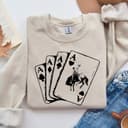 Ace Card Cowboy Western Shirt, Playing Card Tee, Poker Hoodie & Sweatshirt 1 small thumbnail