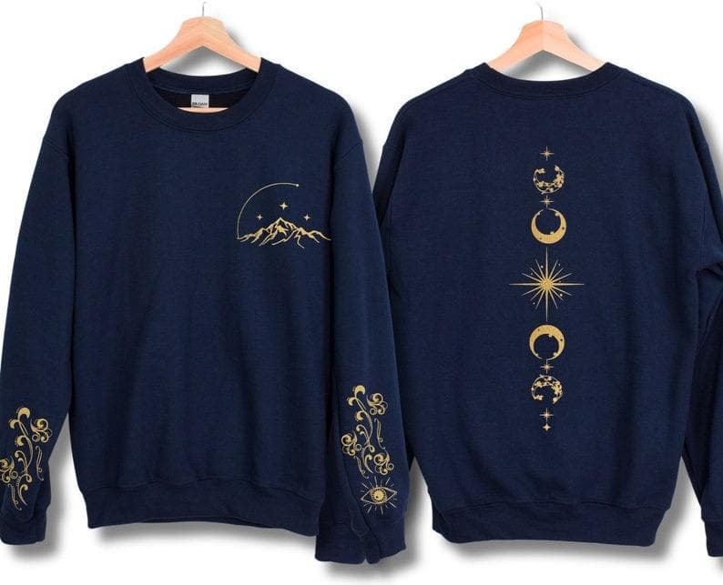 ACOTAR Gold Feyre Tattoo Crewneck or Hoodie | Under the Mountain Shirt – image 3, ACOTAR Gold Feyre Tattoo Tee, ACOTAR Gold Feyre Tattoo Merch, ACOTAR Gold Feyre Tattoo Shirt, ACOTAR Gold Feyre Tattoo Sweatshirt, ACOTAR Gold Feyre Tattoo Hoodie, ACOTAR Gold Feyre Tattoo Clothes
