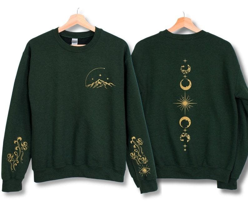 ACOTAR Gold Feyre Tattoo Crewneck or Hoodie | Under the Mountain Shirt – image 2, ACOTAR Gold Feyre Tattoo Tee, ACOTAR Gold Feyre Tattoo Merch, ACOTAR Gold Feyre Tattoo Shirt, ACOTAR Gold Feyre Tattoo Sweatshirt, ACOTAR Gold Feyre Tattoo Hoodie, ACOTAR Gold Feyre Tattoo Clothes