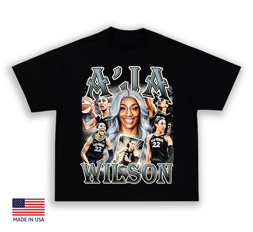 A'Ja Wilson Basketball Graphic T-Shirt Fan Apparel – image 1, A'Ja Wilson Tee, A'Ja Wilson Merch, A'Ja Wilson Shirt, A'Ja Wilson Sweatshirt, A'Ja Wilson Hoodie, A'Ja Wilson Clothes