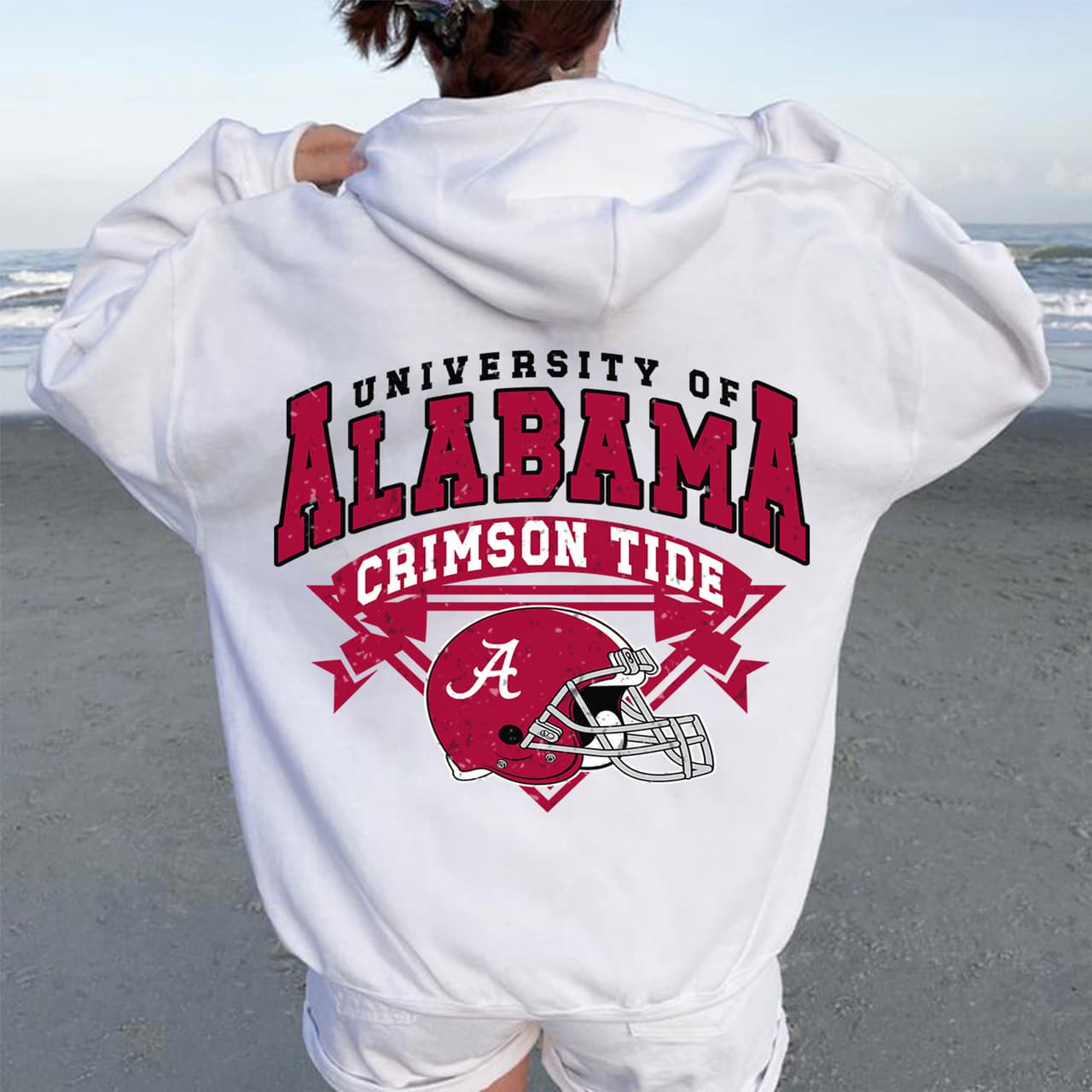 Alabama Crimson Tide Vintage Football NCAA Hoodie - Unisex & Women – image 3, Alabama Crimson Tide Tee, alabama football clothing, alabama crimson tide shirt, alabama shirts, alabama football shirts, alabama football sweatshirt, alabama tee shirts
