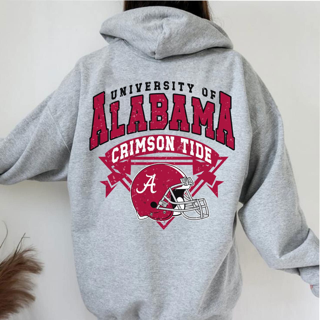 Alabama Crimson Tide Vintage Football NCAA Hoodie - Unisex & Women – image 2, Alabama Crimson Tide Tee, alabama football clothing, alabama crimson tide shirt, alabama shirts, alabama football shirts, alabama football sweatshirt, alabama tee shirts