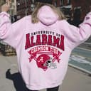 Alabama Crimson Tide Vintage Football NCAA Hoodie - Unisex & Women 4 small thumbnail
