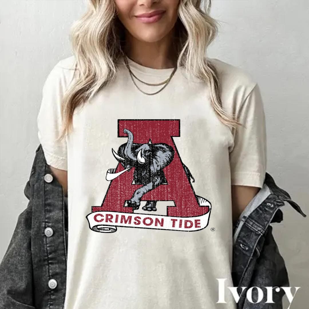 Alabama Crimson Tide White Logo Sweatshirt T-Shirt Hoodie Gift – image 3, Alabama Crimson Tide Tee, alabama football clothing, alabama crimson tide shirt, alabama shirts, alabama football shirts, alabama football sweatshirt, alabama tee shirts