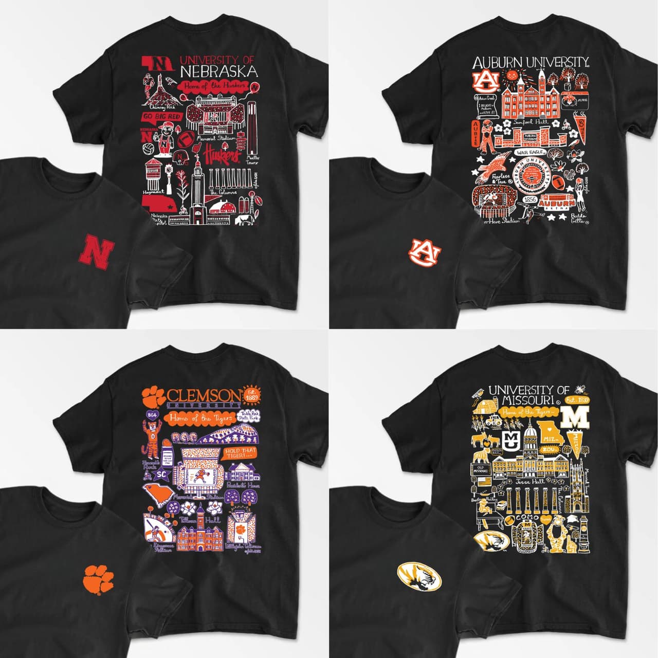 All Team College Football Apparel: Vintage T-Shirts & Crewnecks – image 3, Vintage College Tee, NCAA T-Shirt, Alabama Crimson Tide tshirt, Ohio State Buckeyes tshirt, Texas Longhorns tshirt, Georgia Bulldogs tshirt, Michigan Wolverines tshirt