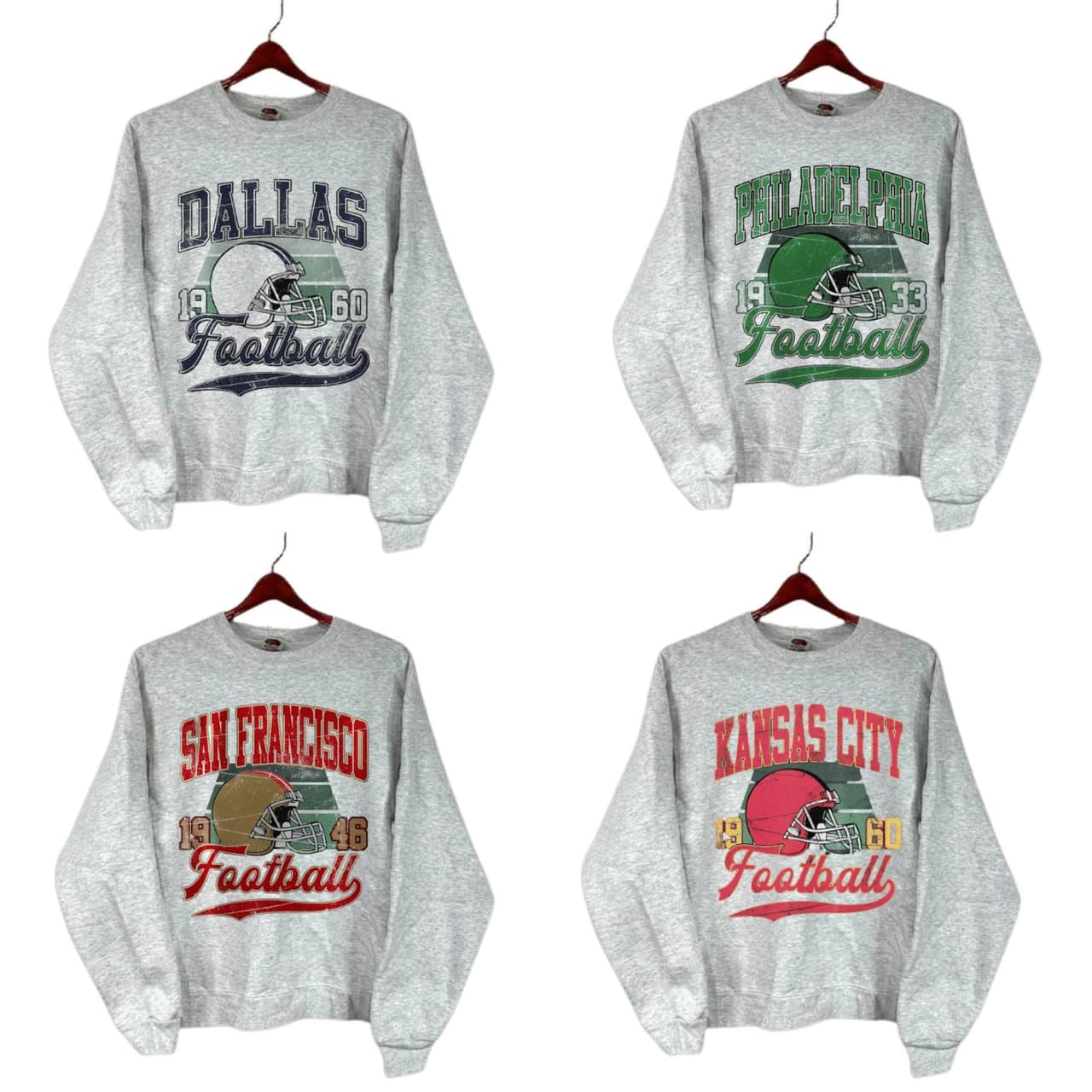 All Team Football Sweatshirt, Vintage Football Big Words Logo Tee, Hometown Football Hoodie, Vintage Graphic Tees – image 1, NFL Tee, San Francisco 49ers Tee, Dallas Cowboys Tee, Detroit Lions Tee, Kansas City Chiefs Tee, Tampa Bay Buccaneers Tee, Arizona Cardinals Tee