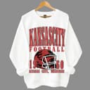 All Team Football Sweatshirt , Vintage White Football Sweatshirt, Sweatshirt 4 small thumbnail