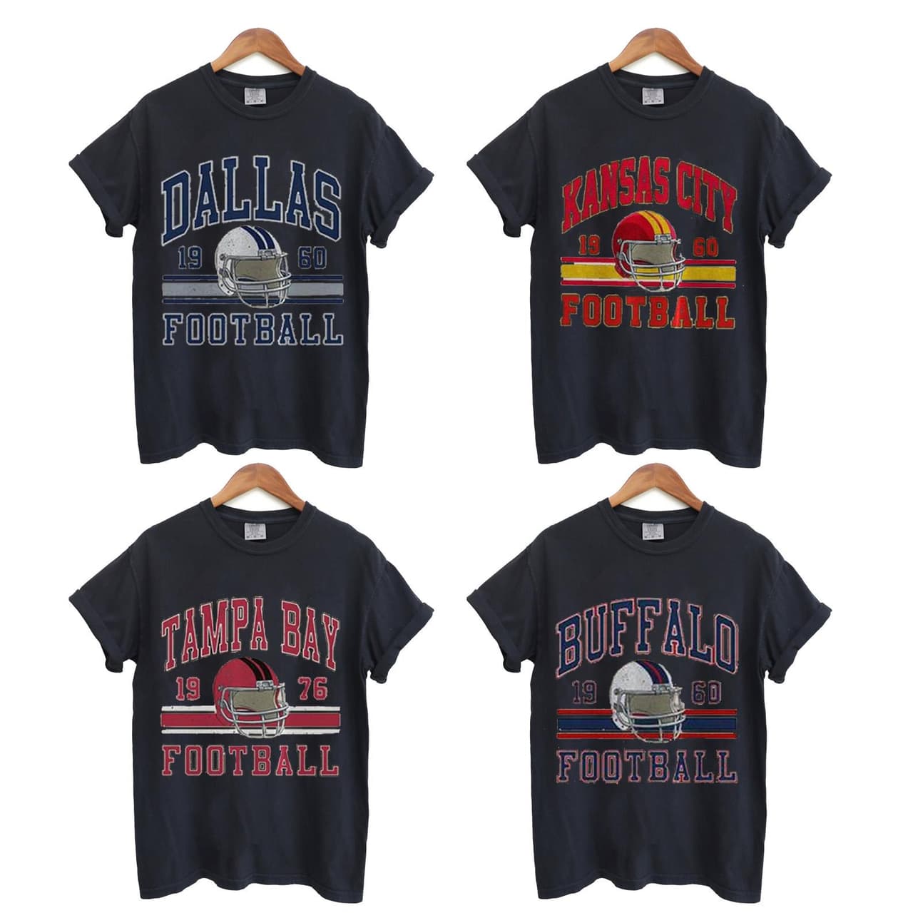 Camiseta de Todos los Equipos de Fútbol, Camiseta Vintage para Día de Partido, Camiseta Deportiva de Algodón – image 1, NFL Tee, San Francisco 49ers Tee, Dallas Cowboys Tee, Detroit Lions Tee, Kansas City Chiefs Tee, Tampa Bay Buccaneers Tee, Arizona Cardinals Tee