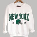 Sudadera blanca todos los equipos de fútbol, con logo grande vintage, sudadera de ciudad natal 3 small thumbnail