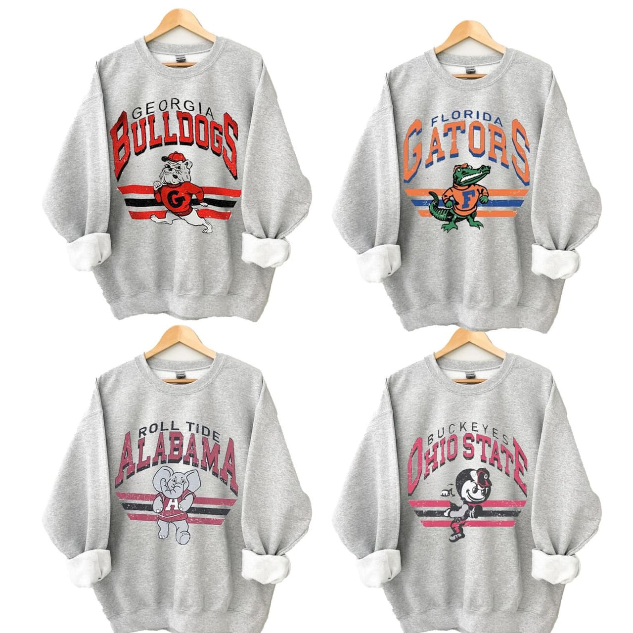 Todos los Equipos Vintage Universitaria NCAA Mascota Sudadera, Vintage Hoodie, Todos los Equiposs NCAA Clásico T-Camiseta, Comfort Color – image 1, Vintage College Tee, NCAA T-Shirt, Alabama Crimson Tide tshirt, Ohio State Buckeyes tshirt, Texas Longhorns tshirt, Georgia Bulldogs tshirt, Michigan Wolverines tshirt