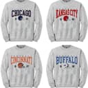 All Team Vintage Football Sweatshirt, Hometown Team Tee Football Retro Hoodie, Unisex Womens Mens Tee 1 small thumbnail