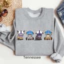 All Teams Football Highland Cow Sweatshirts, Vintage Unisex Sweatshirt 2 small thumbnail