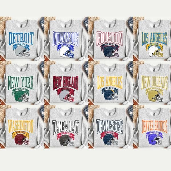 Sudadera de Fútbol de Todos los Equipos, Sudadera Unisex – image 2, NFL Tee, San Francisco 49ers Tee, Dallas Cowboys Tee, Detroit Lions Tee, Kansas City Chiefs Tee, Tampa Bay Buccaneers Tee, Arizona Cardinals Tee