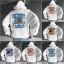 Todos los Equiposs Fútbol Americano Vintage Estilo Cuello Redondo Hoodie, Vintage Todos los Equiposs Fútbol Americano Hoodie 1 small thumbnail