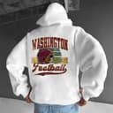 Todos los Equiposs Fútbol Americano Vintage Estilo Cuello Redondo Hoodie, Vintage Todos los Equiposs Fútbol Americano Hoodie 4 small thumbnail