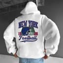 Todos los Equiposs Fútbol Americano Vintage Estilo Cuello Redondo Hoodie, Vintage Todos los Equiposs Fútbol Americano Hoodie 3 small thumbnail