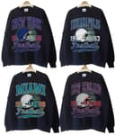 Todos los Equiposs Fútbol Americano Vintage Estilo Cuello Redondo Sudadera, Vintage Todos los Equiposs Fútbol Americano Camiseta, Hoodie 3 small thumbnail