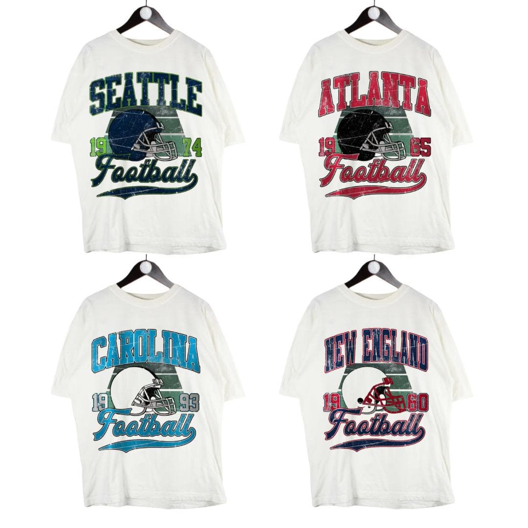 Todos los equiposs Fútbol americano Vintage Style Crewneck T-shirt, Vintage Todos los equiposs Fútbol americano T-shirt – image 2, NFL Tee, San Francisco 49ers Tee, Dallas Cowboys Tee, Detroit Lions Tee, Kansas City Chiefs Tee, Tampa Bay Buccaneers Tee, Arizona Cardinals Tee