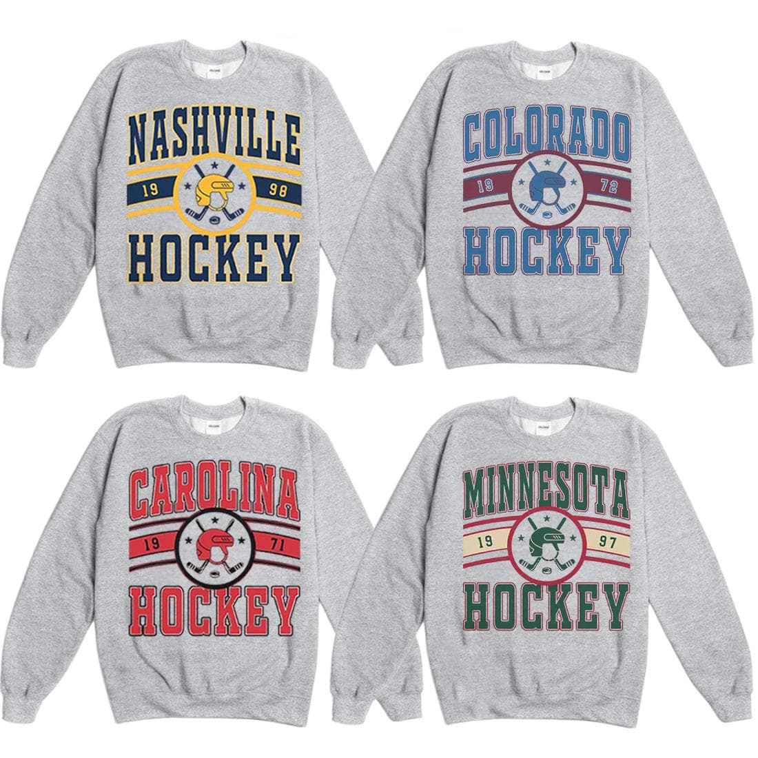 Sudadera Clásica Gildan 18000 de Hockey de Todos los Equipos, Estilo Suave para Hombre, Chicago, Boston, Pittsburgh, Montreal, Nueva York, Toronto – image 1, NHL Tee, Anaheim Ducks Tee, Boston Bruins Tee, Buffalo Sabres Tee, Calgary Flames Tee, Carolina Hurricanes Tee, Chicago Blackhawks Tee