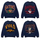 All Teams NCAA Football Vintage Navy Ver 6, All Teams College & Universities Football Vintage Navy Pullover Sweater, Vintage NCAA Football Crewneck Unisex Sweater, Colorful Comfy Valentinesday Sweater Casual Classic 1 small thumbnail