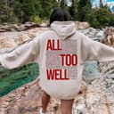 All Too Well Hoodie & Sweatshirt | 90s Vintage Song Lyrics Red Album Gift 2 small thumbnail