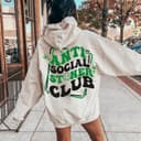 Anti Social Stoner Club 420 Pothead Hoodie | Weed Lover Gift Sweatshirt 1 small thumbnail