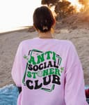 Anti Social Stoner Club 420 Pothead Hoodie | Weed Lover Gift Sweatshirt 2 small thumbnail
