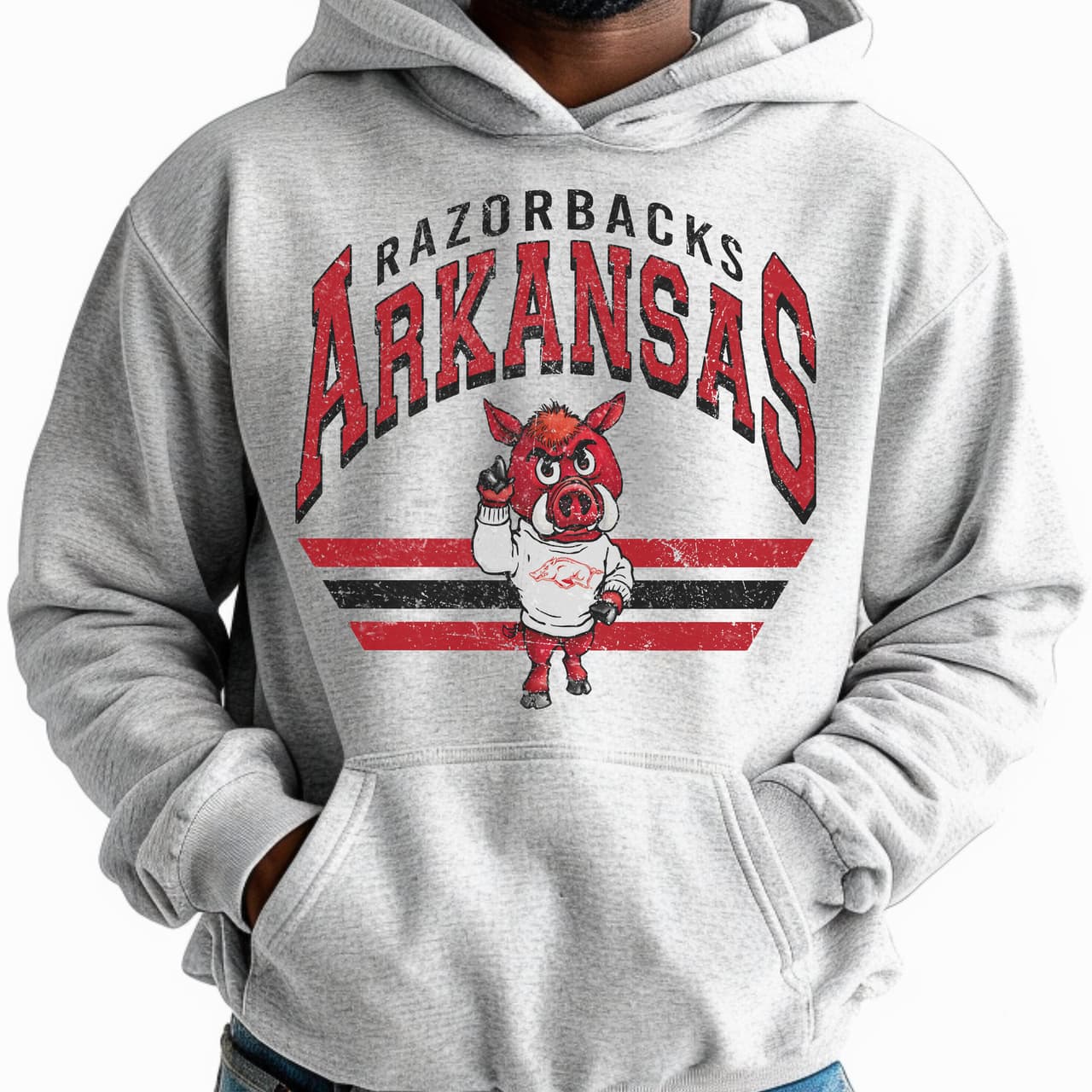 Sudadera con Capucha Vintage de NCAA Football Arkansas Razorbacks - Regalo Unisex – image 1, Arkansas Razorbacks Tee, Arkansas Razorbacks Merch, Arkansas Razorbacks Shirt, Arkansas Razorbacks Sweatshirt, Arkansas Razorbacks Hoodie, Arkansas Razorbacks Clothes