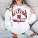 Sudadera con Capucha Vintage de NCAA Football Arkansas Razorbacks - Regalo Unisex 2 small thumbnail