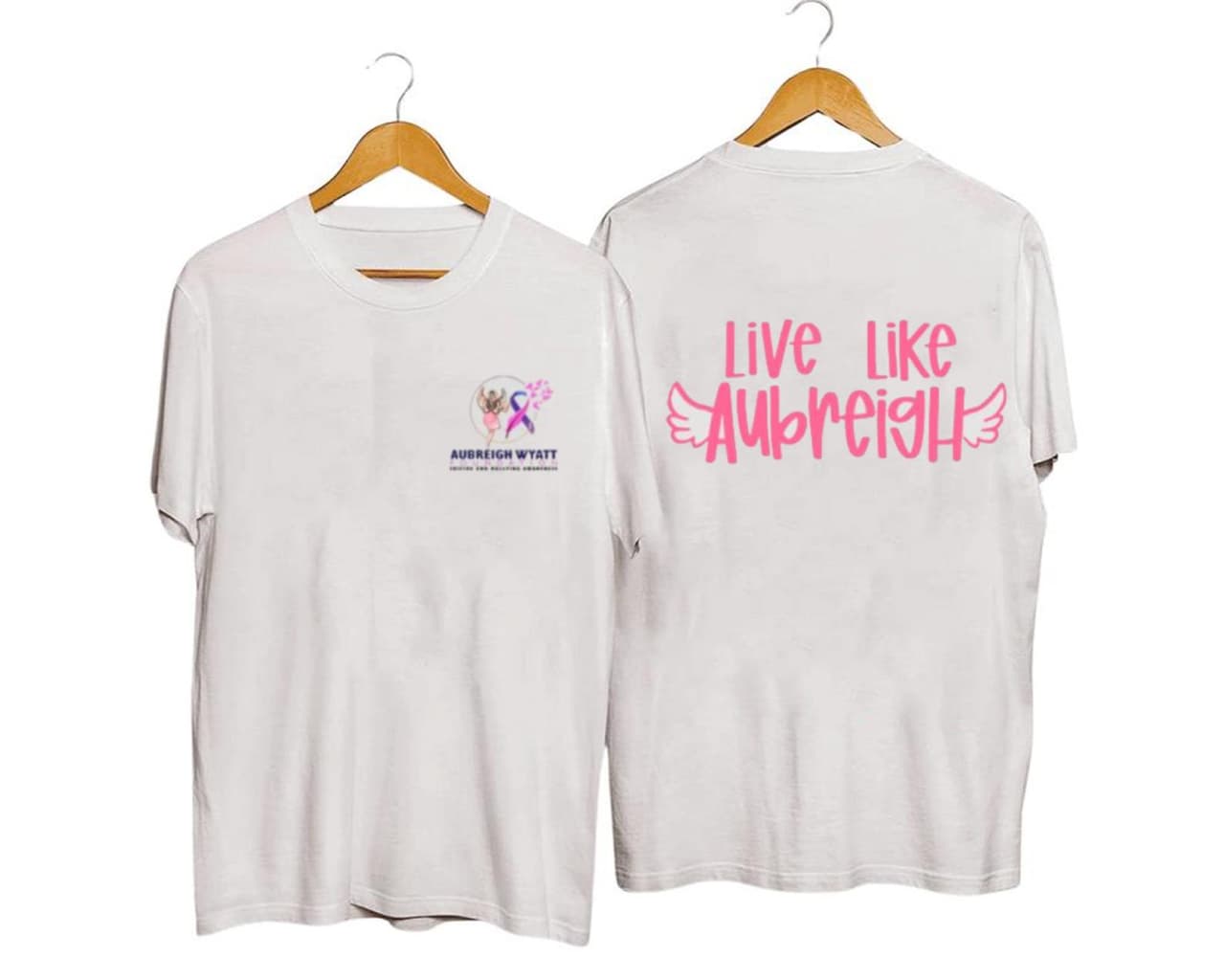 Camiseta Aubreigh Wyatt para Recaudar Fondos: Live Like Aubreigh - Tendencia – image 1, Aubreigh Wyatt Fundraiser Tee, Aubreigh Wyatt Fundraiser Merch, Aubreigh Wyatt Fundraiser Shirt, Aubreigh Wyatt Fundraiser Sweatshirt, Aubreigh Wyatt Fundraiser Hoodie, Aubreigh Wyatt Fundraiser Clothes