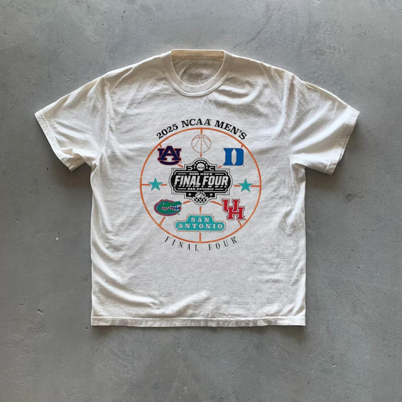 Auburn, Duke, Gators, Houston: Camisetas 2025 NCAA Final Four San Antonio – image 1, Final four shirts, final four t shirts, final four tee shirts, final 4 shirt, Vintage 90S NCAA Final Four