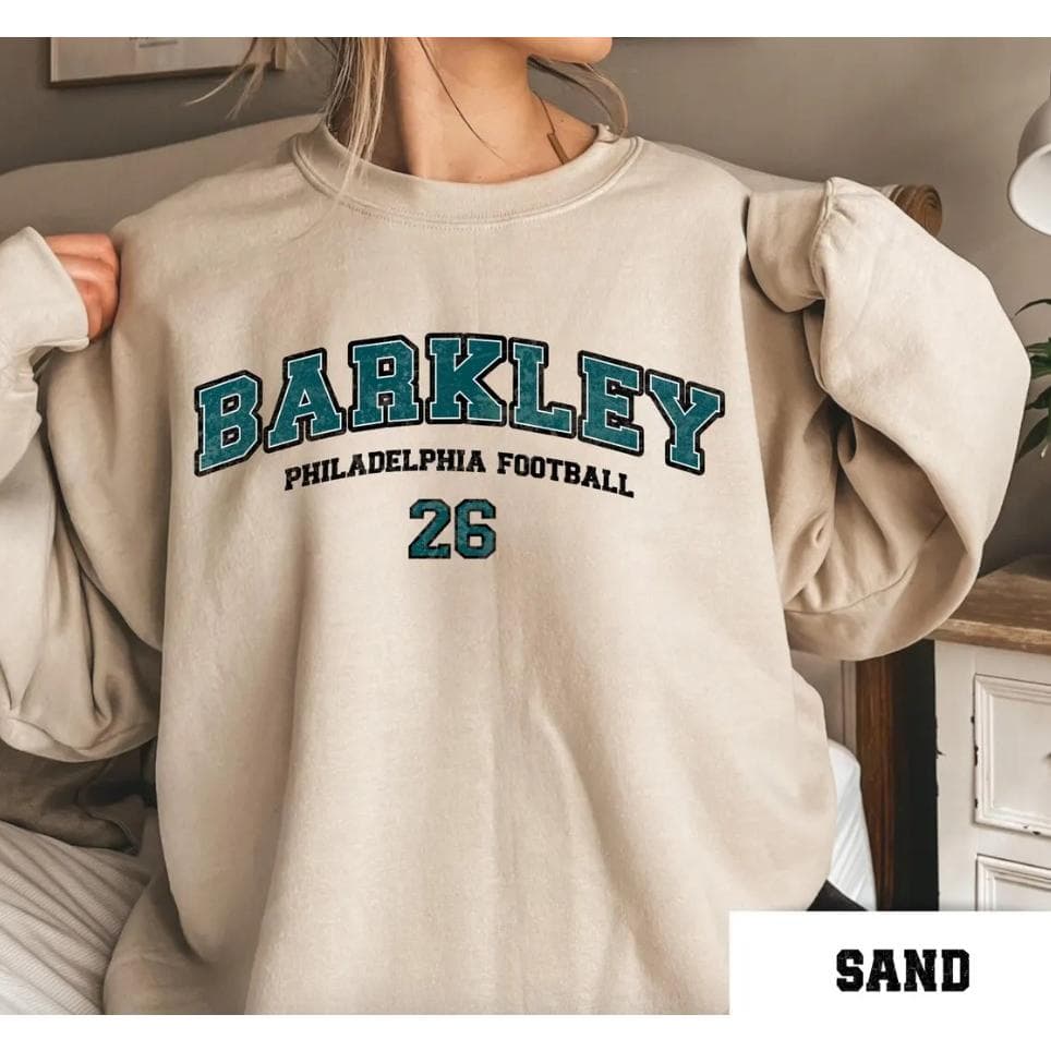 Barkley 26 Philadelphia Eagles Sudadera de Fútbol - Regalo para Aficionado – image 2, Philadelphia Eagles Tee, jalen hurts shirsey, philadelphia eagles merch, eagles sweatshirt, philadelphia eagles sweatshirt, eagles hooded sweatshirt, eagles shirt