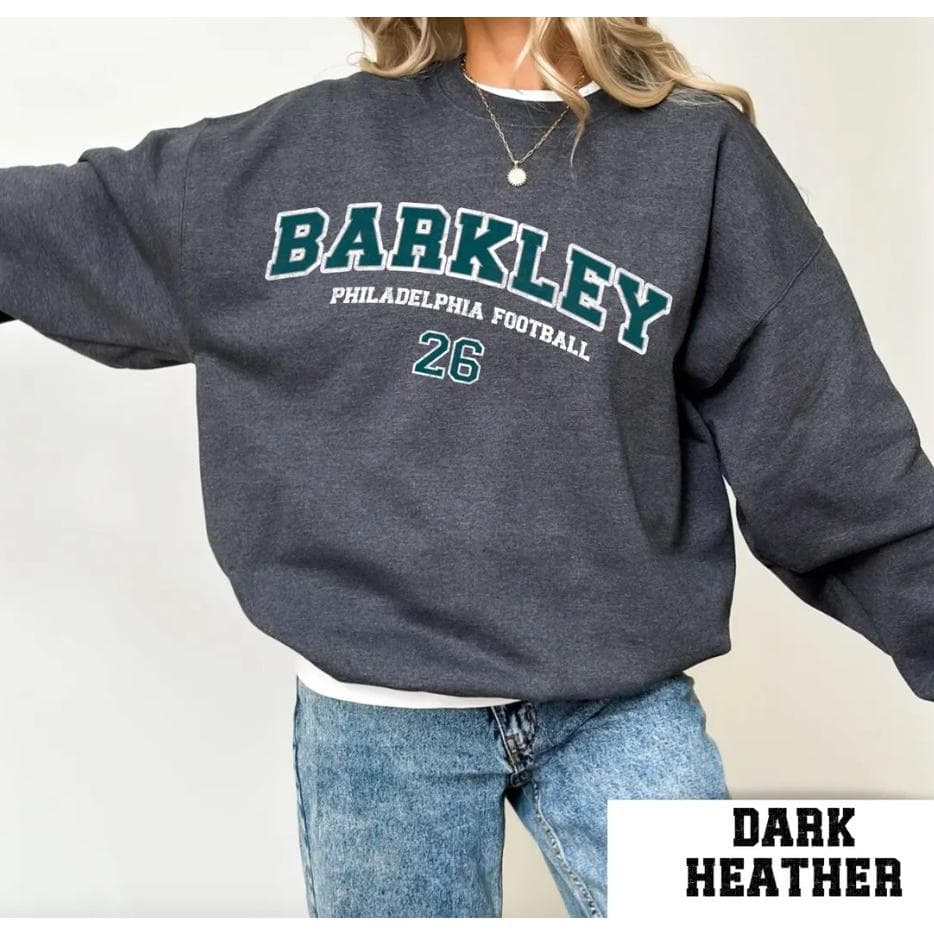 Barkley 26 Philadelphia Eagles Sudadera de Fútbol - Regalo para Aficionado – image 4, Philadelphia Eagles Tee, jalen hurts shirsey, philadelphia eagles merch, eagles sweatshirt, philadelphia eagles sweatshirt, eagles hooded sweatshirt, eagles shirt
