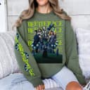 Beetlejuice Green Halloween Women's Sweatshirt, Comfort Colors 2 small thumbnail
