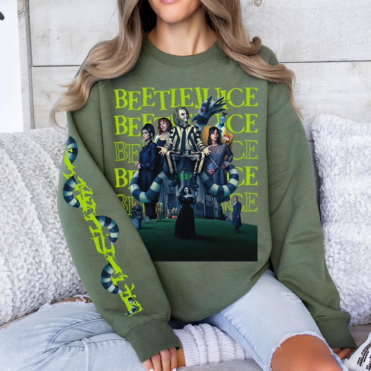 Beetlejuice Green Halloween Women's Sweatshirt, Comfort Colors – image 2, Beetlejuice Green Halloween Tee, Beetlejuice Green Halloween Merch, Beetlejuice Green Halloween Shirt, Beetlejuice Green Halloween Sweatshirt, Beetlejuice Green Halloween Hoodie, Beetlejuice Green Halloween Clothes