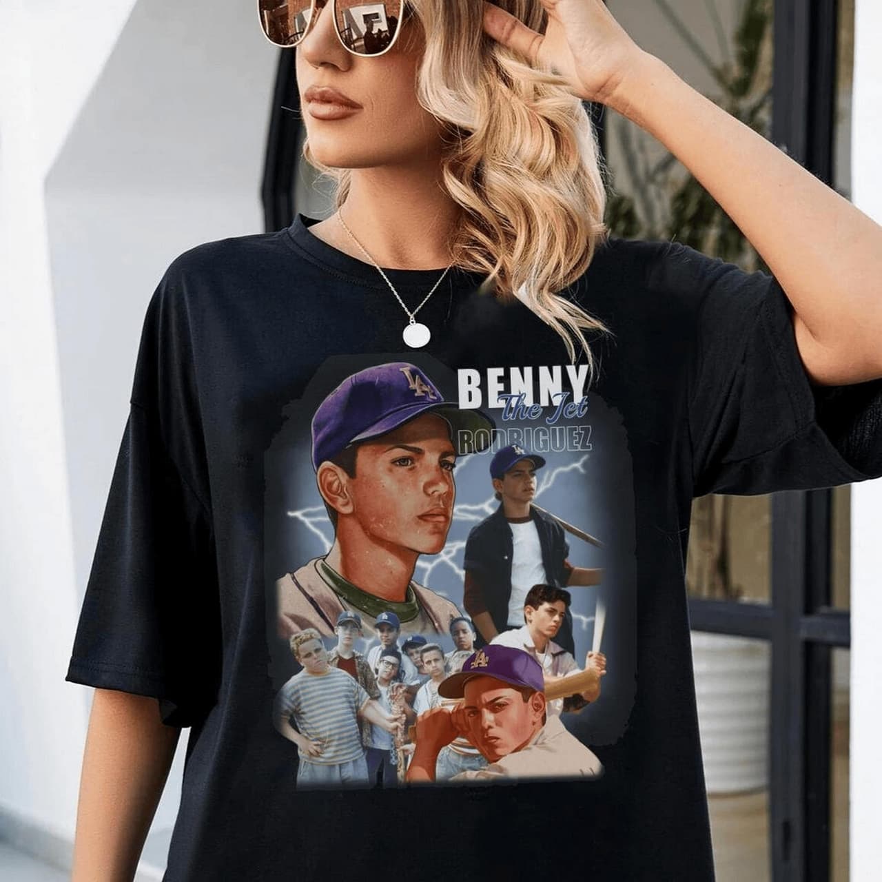 Benny The Jet Rodriguez Sandlot Baseball Unisex Shirt & Hoodie – image 1, Jet Rodriguez Tee, Jet Rodriguez Merch, Jet Rodriguez Shirt, Jet Rodriguez Sweatshirt, Jet Rodriguez Hoodie, Jet Rodriguez Clothes
