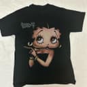 Betty Boop Cute Girl T-Shirt, Unisex Fabric Cotton Collar Sweatshirt, Hoodie, Comfort Colors 1 small thumbnail