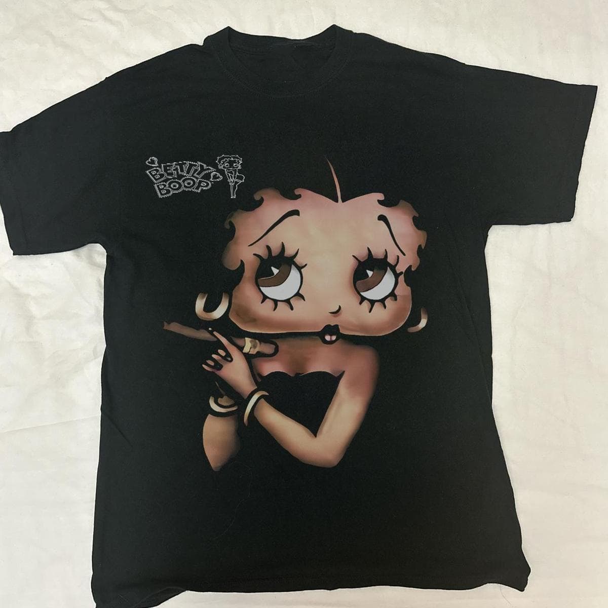 Betty Boop Cute Girl T-Shirt, Unisex Fabric Cotton Collar Sweatshirt, Hoodie, Comfort Colors – image 1, Betty Boop Tee, Betty Boop Tee, Betty Boop Shirt, Betty Boop Sweatshirt, Betty Boop Hoodie, betty boop t shirt, t shirt betty boop