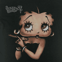 Betty Boop Cute Girl T-Shirt, Unisex Fabric Cotton Collar Sweatshirt, Hoodie, Comfort Colors 2 small thumbnail